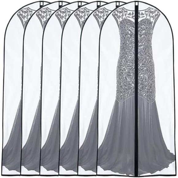 Garment Bags Cover for Storage 24''x60 '' (Set of 6)Foldable Washable Dress Bags - Picture 6 of 6